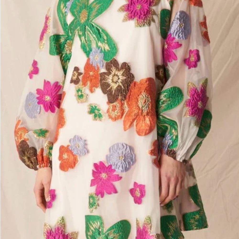 En creamz organza Floral Multicolor Dress M